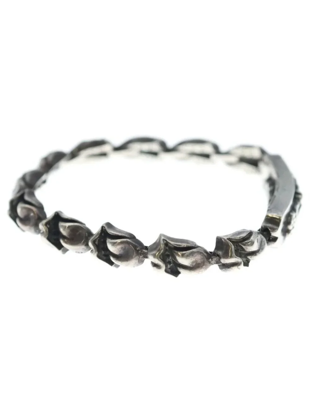 Chrome Hearts ID Mini LT Lip & Tan Mini ID Bracelet Silver